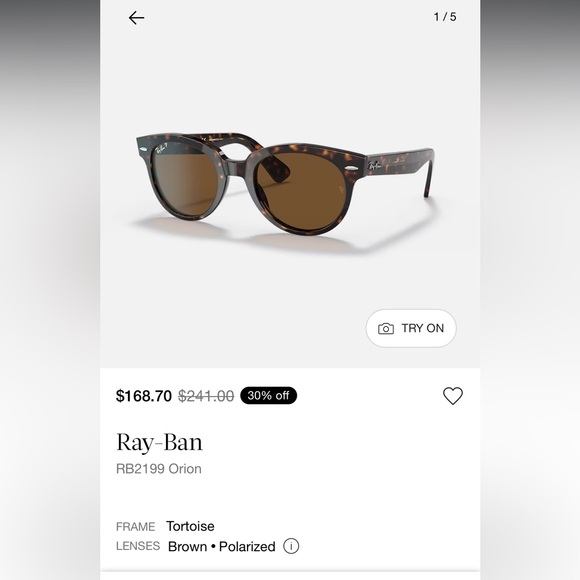 New Ray-Ban Polarized Sunglasses! - Picture 2 of 6